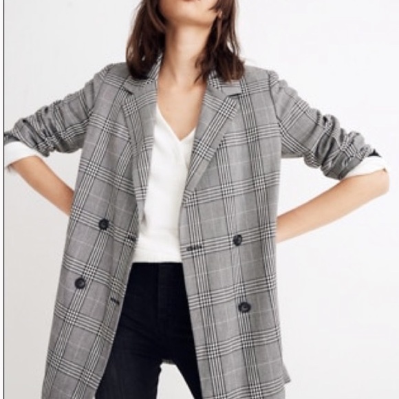 Madewell Jackets & Blazers - Madewell Caldwell Oversized Plaid Blazer Jacket